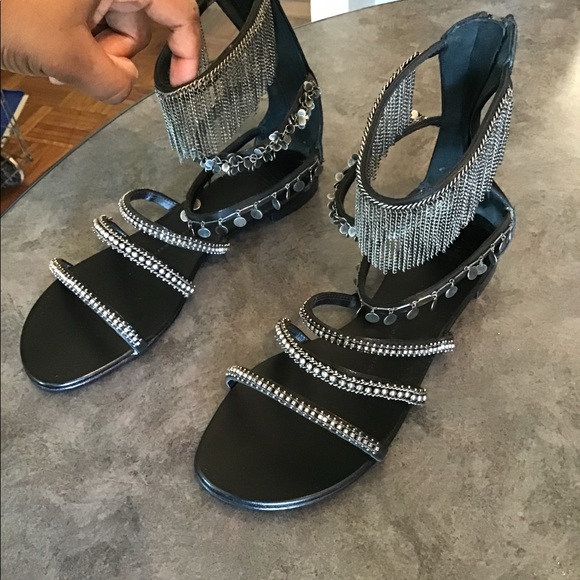 Black Vero Cuoio Sandals - Picture 6 of 11